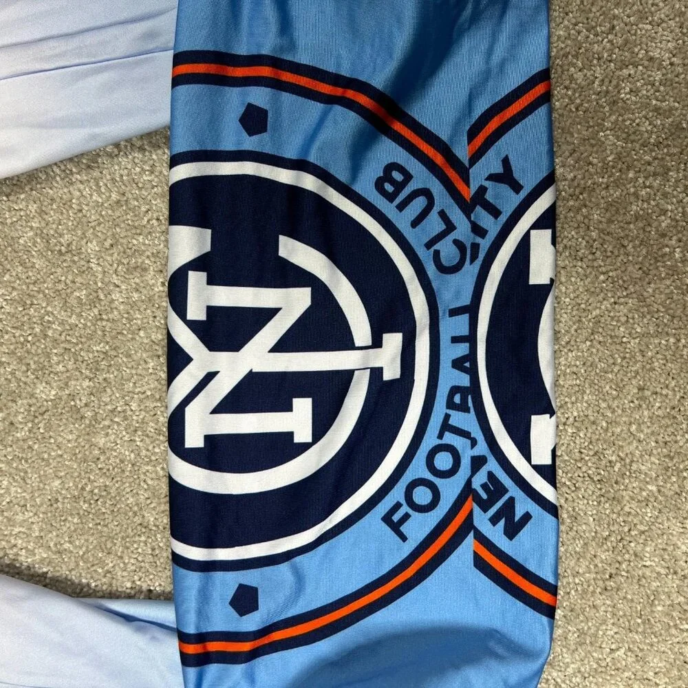 MLS Unisex Blue‎ White New York City Football Club MLS Soccer Fringe Scarf NWT